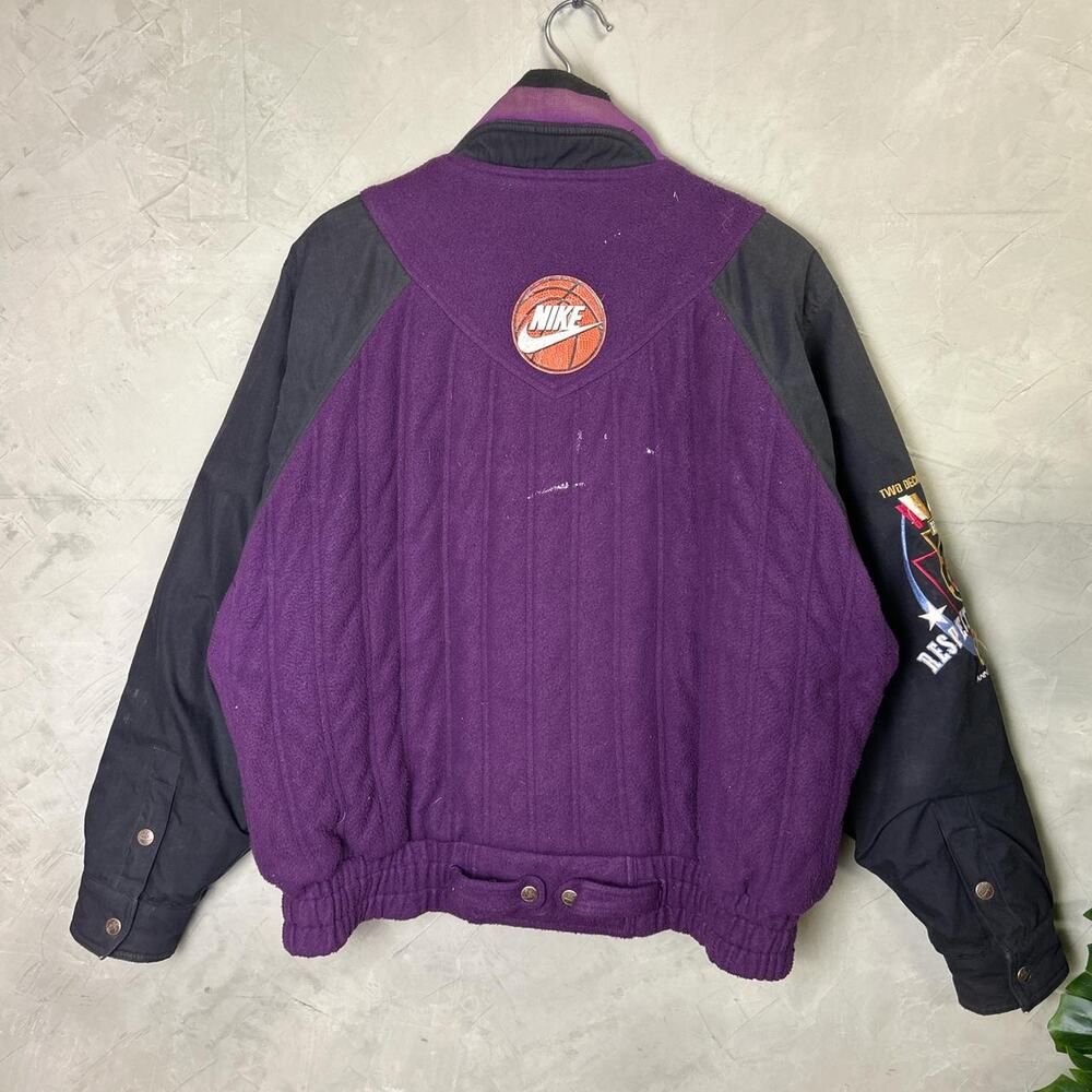 Nike Air Jordan 1992 Vintage Flight Force Medium Basketball Varsity Jacket - Picture 5 of 6